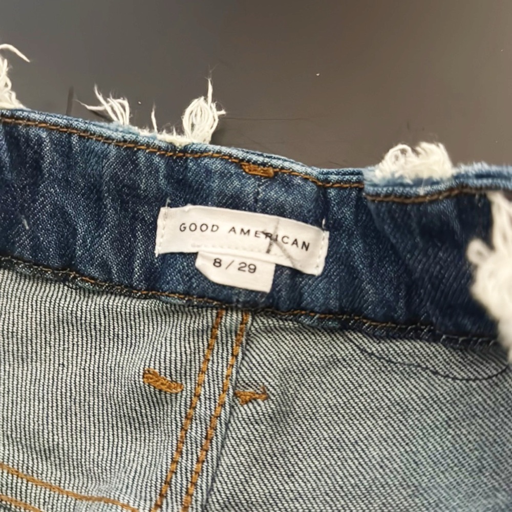 Good American Good Straight Split Pockets Women's Jeans - Picture 14 of 14